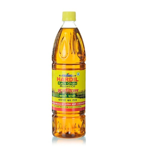 Idhayam Hardil Kachi Ghani Mustard Oil, 500 ml Bottle